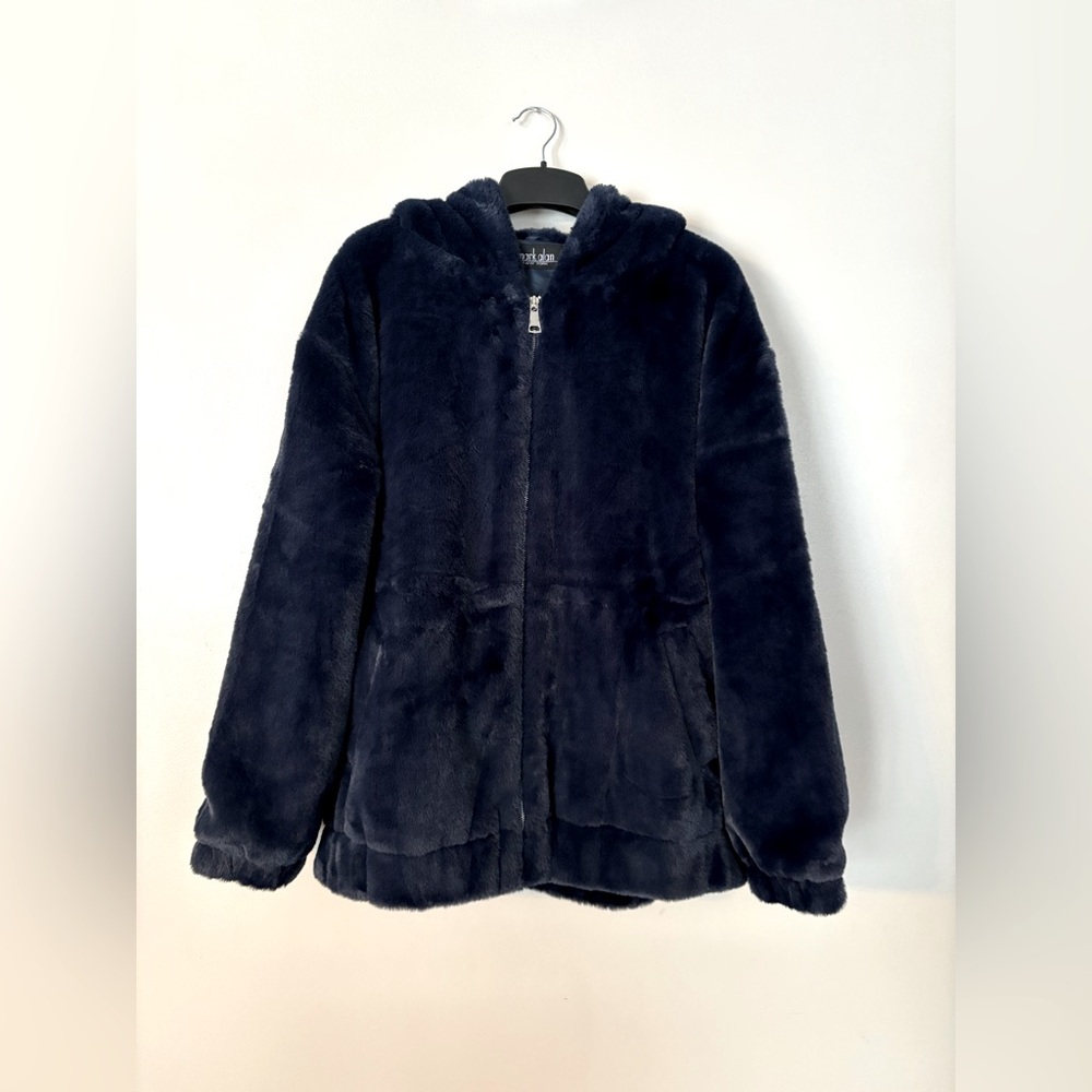 Faux Fur Hooded Jacket, Women’s Size XL